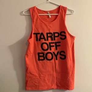 Tarps off boys